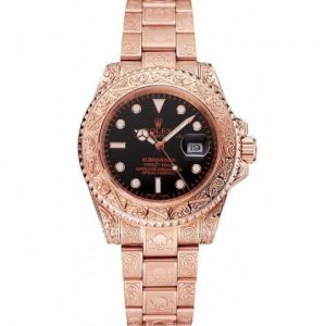 Rolex Submariner Skull Limited Edition Nero Dial Rose Gold Case And Bracelet 1454086