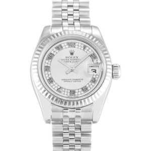 Rolex Datejust Lady Argento Diamond Dial 179174