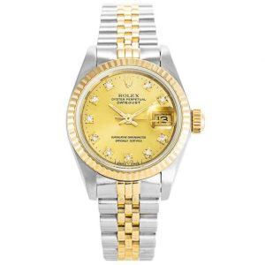 Rolex Datejust Gold and Diamonds Ladies 69173
