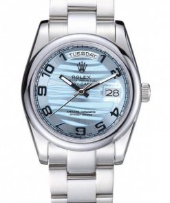 Rolex Day-Date Polished Argento Bezel White Dial 7470