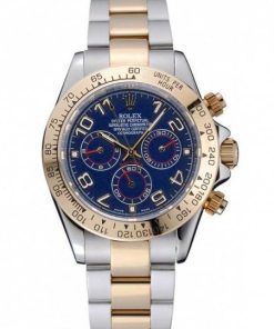 Rolex Cosmograph Daytona Blue Dial Two Tone Stainless Acciaio Bracelet 1454246
