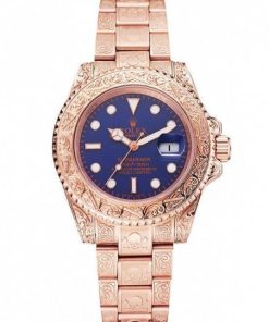 Rolex Submariner Skull Limited Edition Blue Dial Rose Gold Case And Bracelet 1454085
