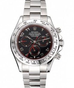 Rolex Daytona Stainless Acciaio Bracelet Nero Dial 80296