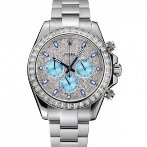 Rolex Cosmograph Daytona Diamond Dial Stainless Acciaio Case And Bracelet 1454251